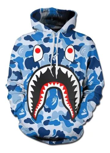 Sudaderas Shark Ape Bape Estampados Con Capucha Para Jovenes Meses