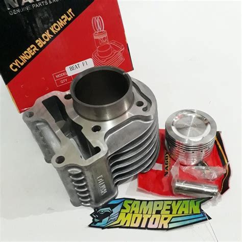 Jual Silinder Blok Cylinder Block Set Seher Piston Assy Honda Beat Fi