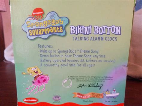 Spongebob Squarepants Bikini Bottom Talking Alarm Clock
