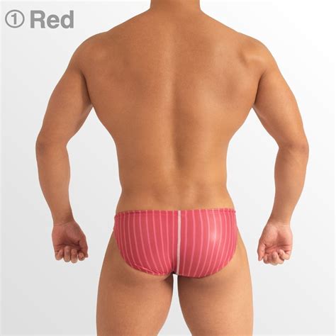 EGDE VERTICAL Super Low Rise Bikini Swimming Trunk Red Men S Fashion Bottoms Swim Trunks