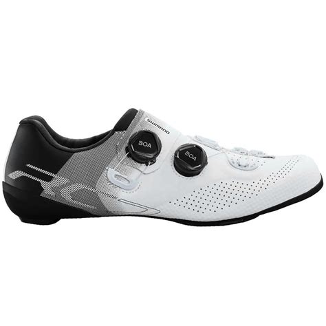 Sapatilha De Ciclismo Shimano Rc7 Speed Carbon Branca Bike Point