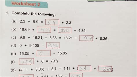 Dav Class 5 Maths Unit 6 Worksheet 2 All Questions Solved Youtube