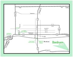 Bonham Texas State Park Trail Map - Bonham Texas • mappery