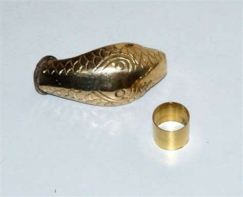 Brass Handle Snake Head Golden Handle For Walking Sti Gem