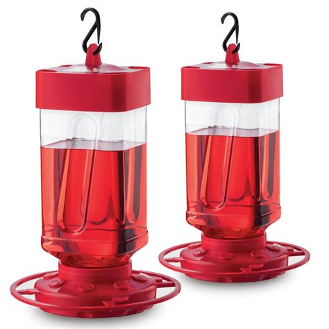 Hummingbird Feeders For Outdoors 32 Oz Set Of 2 Bee Proof Perch