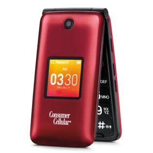 Consumer Cellular Go Flip Cell Phone - Red