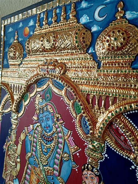 What is the unique feature of Tanjore paintings? | Chola Impressions ...