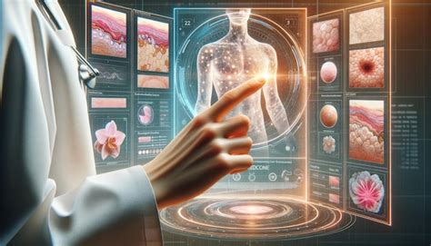 M Dico Usando Panel De Diagn Stico De Alta Tecnolog A Holograma Cuerpo