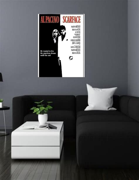 Scarface Poster Scarface Print Scarface Decor Scarface Wall Art