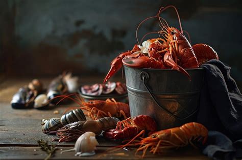 Premium Photo Freshness Of Seafood On Plate A Gourmet Meal For Lunch