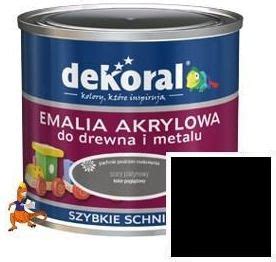 Farba Dekoral Akrylux Czarny Matowy Emalia Akrylowa Do Drewna I Metalu