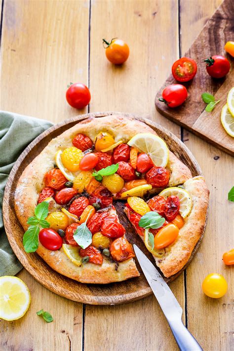 Pizza La Farine Compl Te Tomates Cerise Et Citron Recette