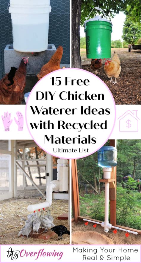 15 Diy Chicken Waterer Ideas Out Of Recycled Materials