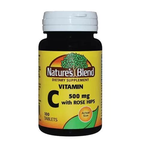 Vitamin C With Rose Hips Mg Tabs By Nature S Blend Eur