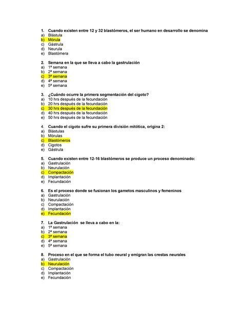 Preguntas Embriolog A Embriologia Ipn Studocu