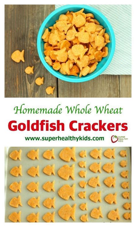 Homemade Whole Wheat Goldfish Crackers Recipe Homemade Snacks