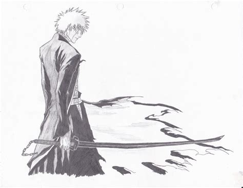 Ichigo Bankai by xXyouweiXx on DeviantArt