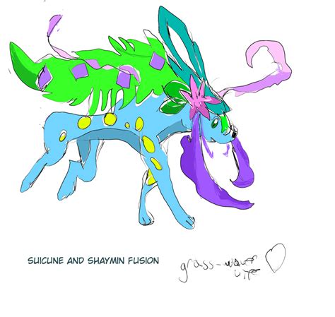 Suicune And Shaymin Pokemon Fusion Bellafaith Illustrations Art Street