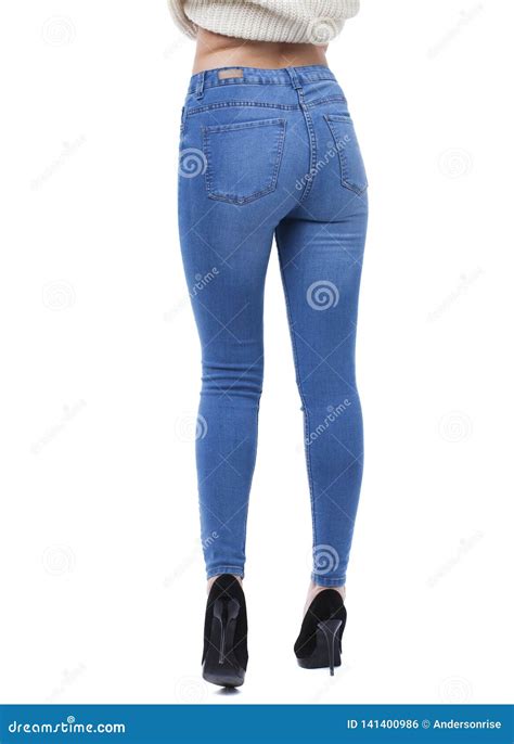 Female Body Part Denim Jeans Stock Photo Image Of Back People