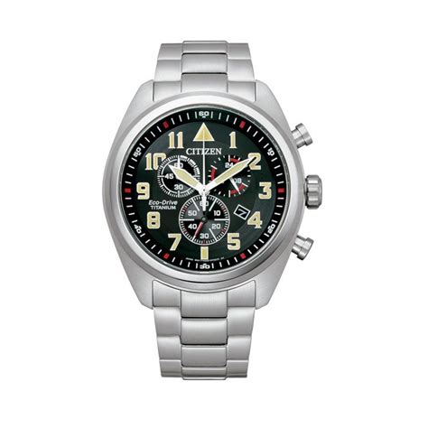 Reloj Citizen Eco Drive Super Titanium Cronógrafo Hombre At2480 81e