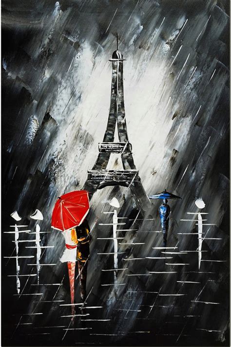 Paris Wonders Hand Painted Palette Knife Impressionist Romance