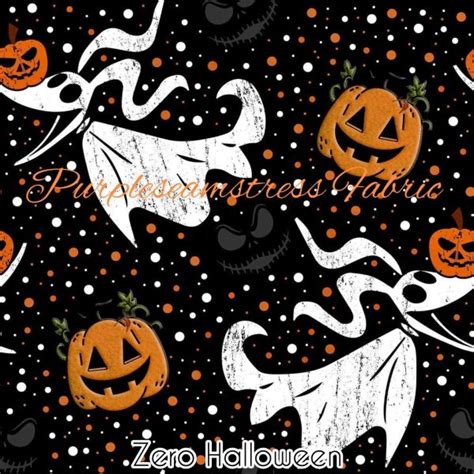 Zero Halloween Cotton Lycra Purpleseamstress Fabric