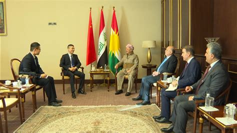 Kdp President Masoud Barzani Chinese Ambassador Discuss Key Political