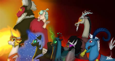 MLP villains - line up by Yola96 on DeviantArt