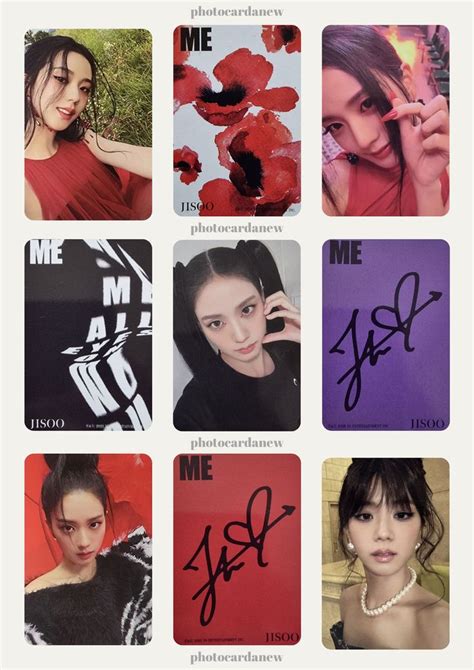 Jisoo Me Photocard Template Kpop A K Kon