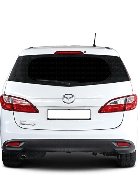 Mazda 5 2010 2018 Dimensions Rear View