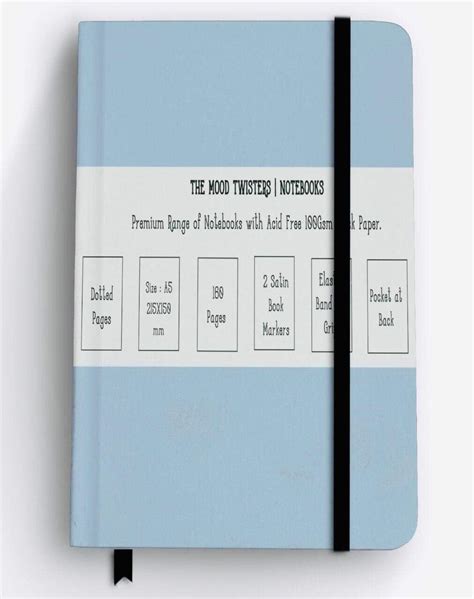 The Mood Twisters A Plain Hardcover Notebook With Elastic Peach