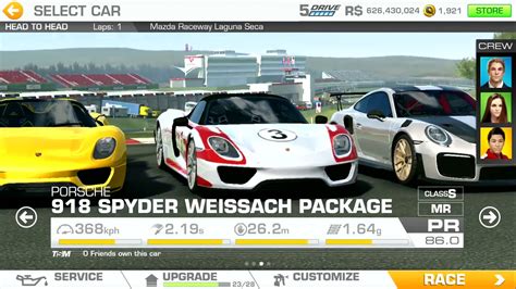 Real Racing Porsche Spyder Weissach Package Vs Porsche Gt Rs