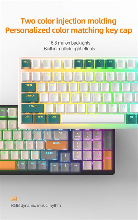 Free Wolf K6 Wireless BT Three Mode Mechanical Keyboard Hot Plug 980 ...