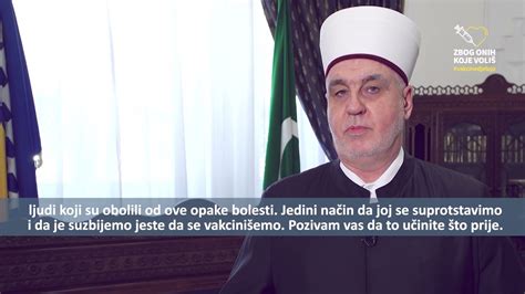 Reisu l ulema Husein ef Kavazović o cijepljenju vakcinaciji protiv