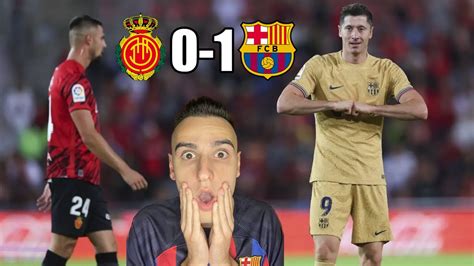 HINCHA DEL BARÇA REACCIONA al MALLORCA 0 FC BARCELONA 1 LEWANDOWSKI