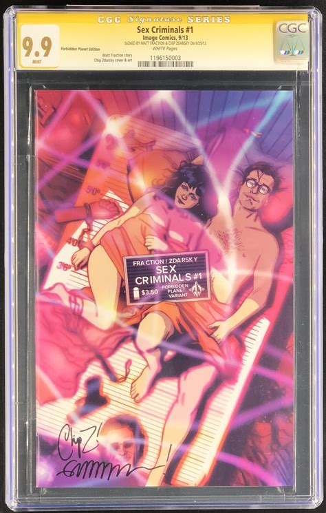 Sex Criminals 1 Forbidden Planet CGC 9 9 MINT Double Signed Fraction