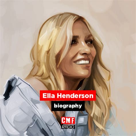 Ella Henderson Biography Cmf Radio