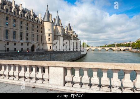 View Of Conciergerie Former Prison And Part Of Former Royal Palace On