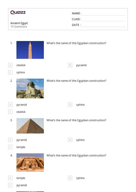 50 Ancient Egypt Worksheets For 4th Class On Quizizz Free Printable