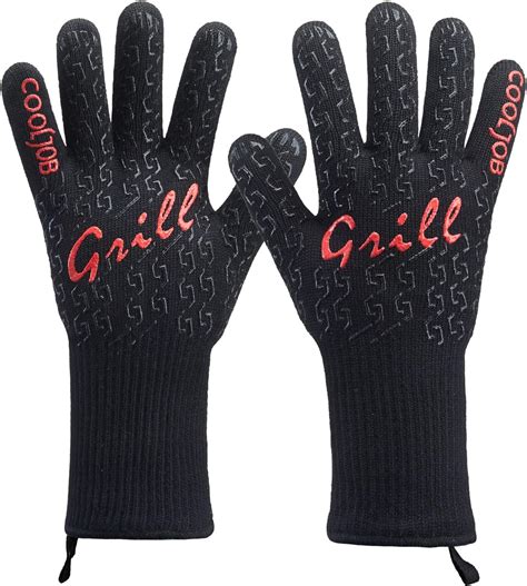 COOLJOB Gants de barbecue gants de four résistants à la chaleur avec