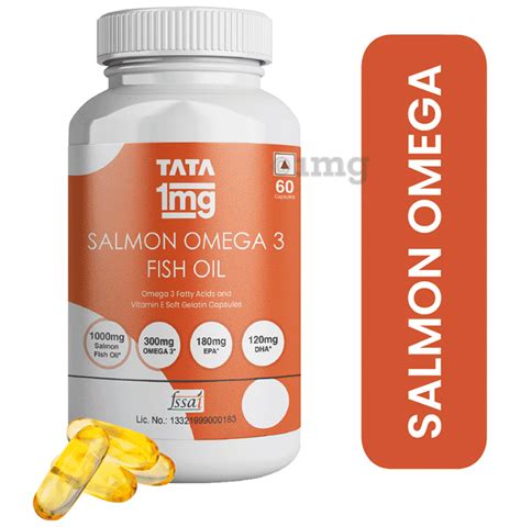 Tata Mg Salmon Omega Fish Oil Capsule Buy Bottle Of Capsules At