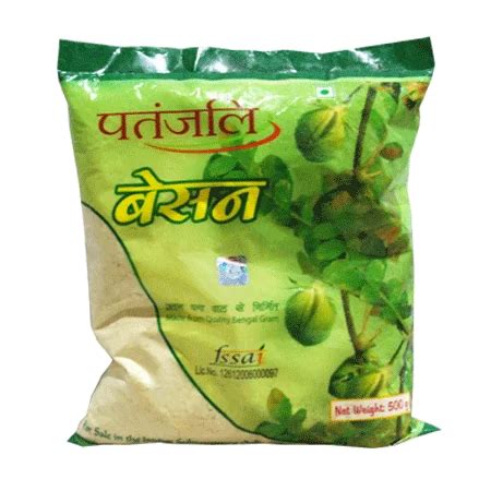 Patanjali Besan 500g Organic Gram Flour Organic Gramflour ऑरगनक