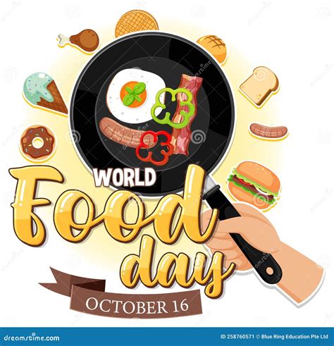 World Food Day Text Design Stock Vector Illustration Of Font