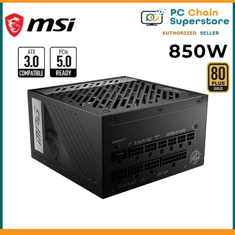 Msi Mpg A G Pcie Atx W Gold Full Modular Pcie Power