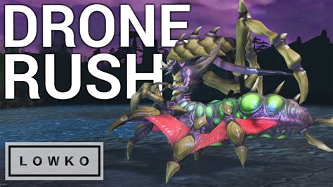 Starcraft 2 The Drone Rush Youtube