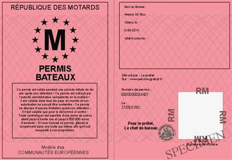 Permis Bateaux