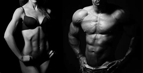 Bodybuilding. Man and woman — Stock Photo © Lebval #44305303