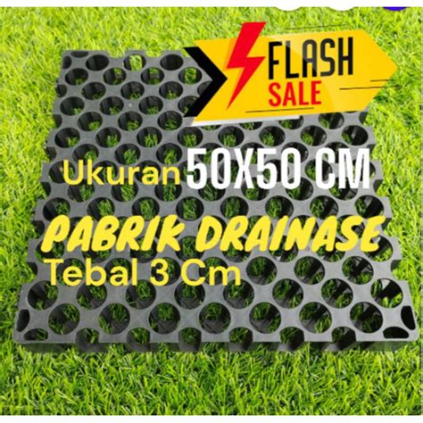 Jual Drainase Rumput Sintetis Ukuran X Cm Tebal Cm Untuk Alas