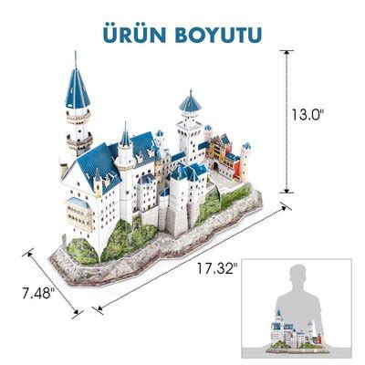 Cubic Fun National Geographic Serisi Neuschwanstein Kalesi D Puzzle D R