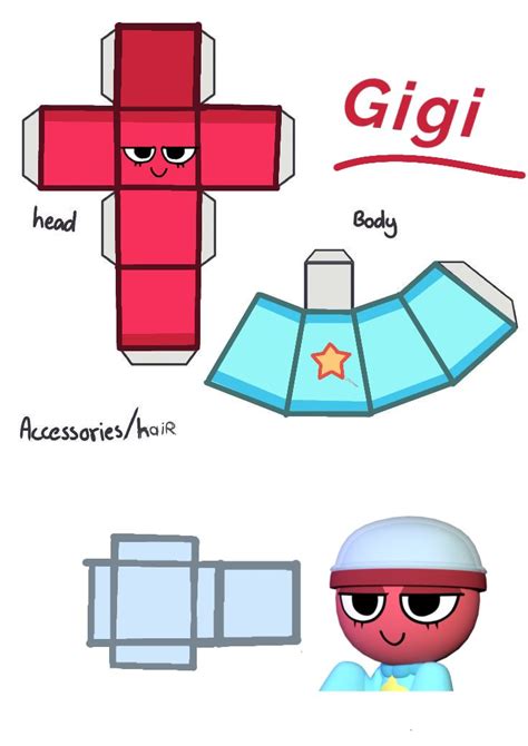 Dandy S World Papercraft Gigi Paper Doll Template Papercraft